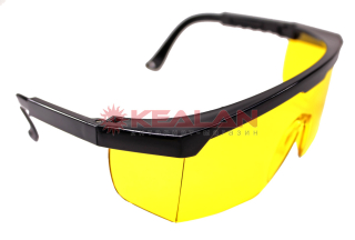 STAYER "MASTER" защитные очки, желтые, поликарбонатная монолинза, регулируемые по длине дужки