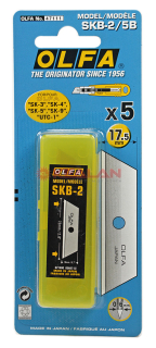 OLFA OL-SKB-2/5B лезвие трапециевидное для SK-4, 17,5х72х0,6 мм., 5 шт.