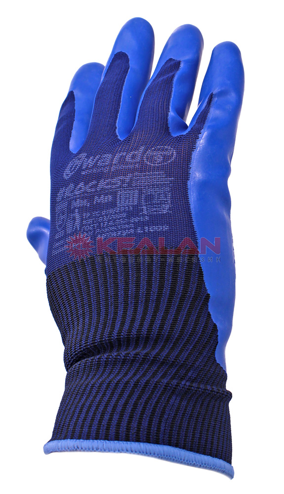 GWARD Rocks перчатки нейлоновые с текстурированным латексным покрытием, 9/L