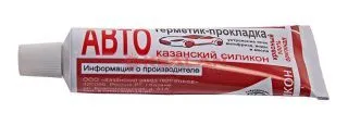 Казанский силикон автогерметик-прокладка красный, 60 г.