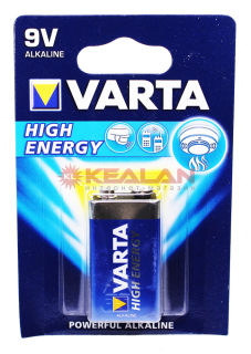 VARTA HIGH ENERGY 9V батарейка, в блистере