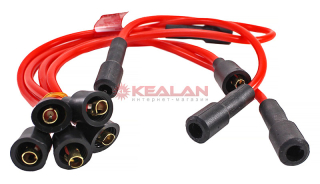 CARGEN 4123707050CU высоковольтные провода красные с медной жилой (нулевое сопр.) для Москвич OEM: 4123707050 (комплект)