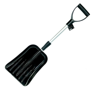 iSky лопата снегоуборочная, с телескопической ручкой, черная, 77-100 см.