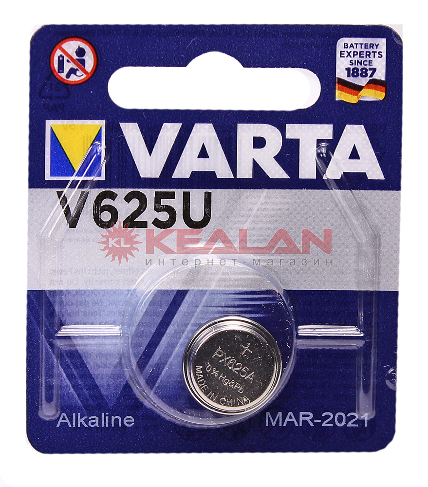VARTA V625U (PX625A/LR9/ 625A) элемент питания