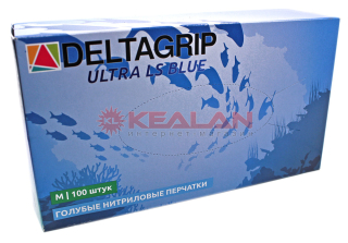 GWARD Deltagrip Ultra LS Blue перчатки нитриловые, голубого цвета, M, 100 шт.