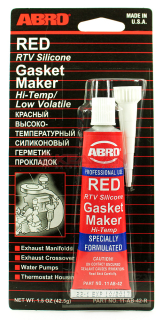 ABRO 11-AB-42.5 герметик прокладок, красный, высокотемпературный 42,5 г.