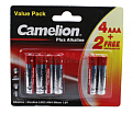 Картинка Camelion AAA/LR03 Plus Alkaline 4+2 алкалиновая батарейка, 4+2 шт. от интентернет-магазина КЕАЛАН