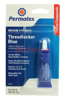 Permatex 24200 фиксатор резьбы средней фиксации, синии, 6 мл.