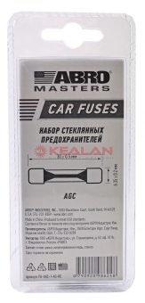 ABRO MASTERS FU-AGC-1-AS-RE набор предохранителей стеклянных (AGC: 10, 15, 30 A) 6 шт.