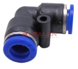 TEC PUL 08 / FU-8 фитинг для трубок, угловой, пластиковый, входной размер 8 мм.