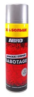 ABRO SPG-036-L-AM-RE краска-спрей SABOTAGE 36, серебряный, +20%
