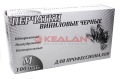 LR перчатки виниловые, черные, M, 100 шт.