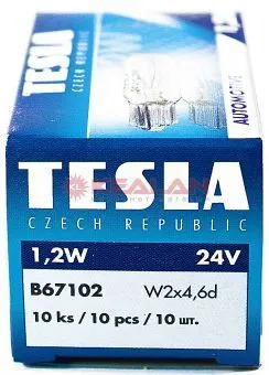 TESLA W1,2W лампа автомобильная 24V