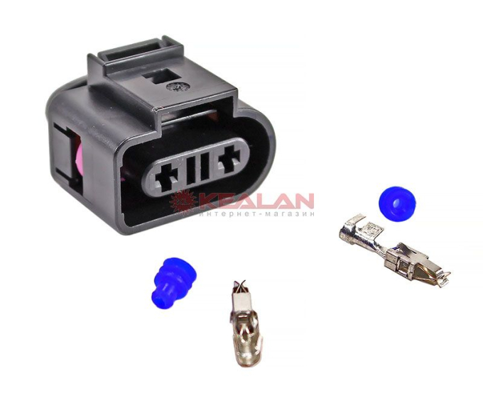 CARGEN AX6542S разъем 1K0973202 (2pin) 2 контакта расширительного бачка с датчиком уровня для Audi, 
