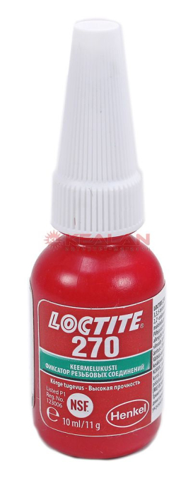 LOCTITE 270 резьбовой фиксатор высокой прочности, 10 мл.