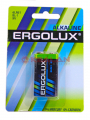Ergolux 6LR61 алкалиновая батарейка, в блистере 1 шт.
