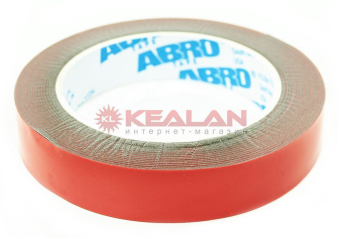 ABRO RD-20mm-5M лента клейкая двухсторонняя, Премиум, 20 мм, 5 м.