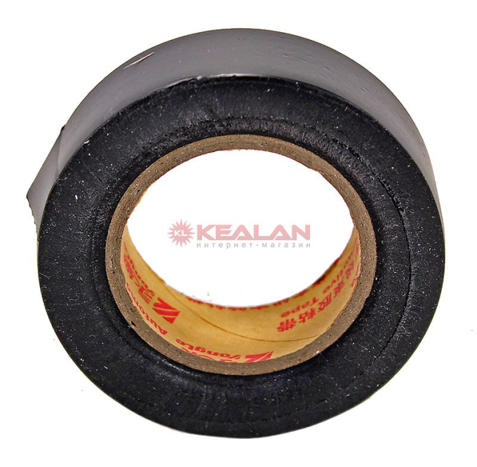 YongLe Automotive UBN085N изолента автомобильная, высшего класса, черная (с красной втулкой), 0,11 м