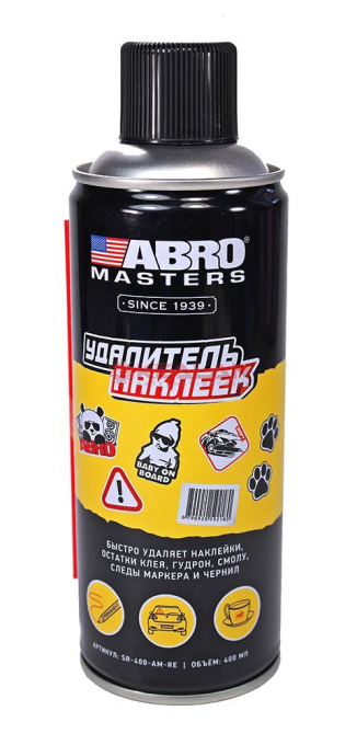 ABRO MASTERS SR-400-AM-RE удалитель наклеек, 400 мл.