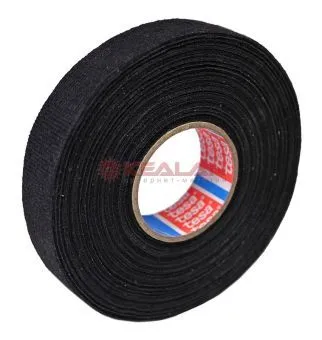tesa 51608 fleece флисовая изоляционная лента профессиональная, черная, 0,23 мм, 19 мм, 15 м.