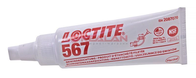 LOCTITE 567 резьбовой герметик для металлов с крупной резьбой, 50 мл.