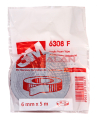 3M™ 6308 скотч, акриловая лента двухсторонняя серая, 0,8 мм, 6 мм, 5 м.