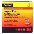 3M Scotch Super 33+ лента изоляционная, черная, 25 мм, 33 м.