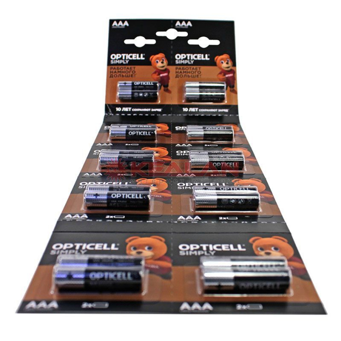 OPTICELL SIMPLY ААA/LR03-20BL батарейка алкалиновая отрывная, 20 шт.