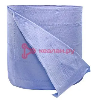 Wesons CBP-24 100% целлюлоза, бумага протирочная, синяя, 2 слоя, размер 24 х 35 см, в рулоне 1000 ли