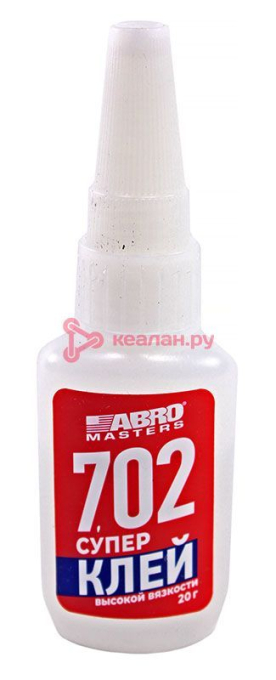 ABRO MASTERS SG-702-020-RE суперклей высокой вязкости, 20 г.