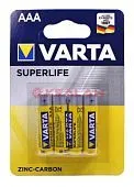 VARTA SUPERLIFE AAA батарейка, в упаковке 4 шт.