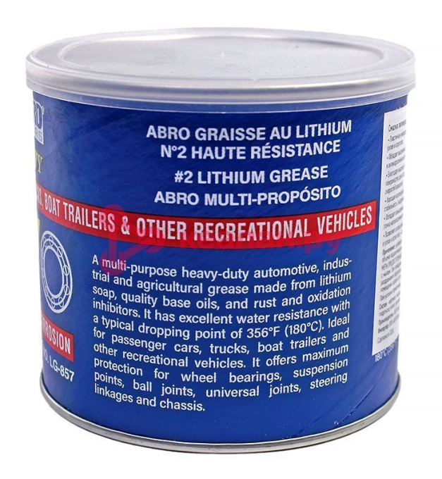 ABRO MASTERS LG-857-AM-I-ESF cмазка литиевая «Литол» #2, 454 г.
