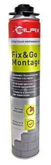 SILFIX Fix&GO Montage, строительно-монтажный клей-пена, 750 мл.