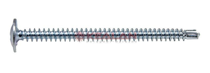 MixOne. cаморез 4,2х57 сверло, оцинкованный, с прессшайбой, 1 шт.