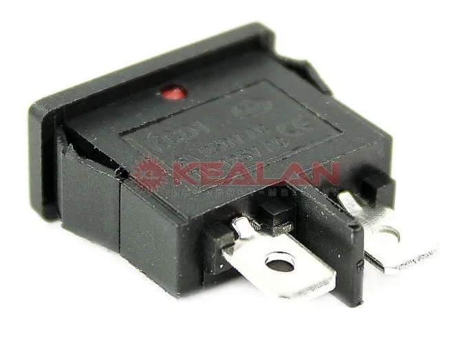 REXANT 36-2051 выключатель клавишный 250V 6А (2с) ON-OFF красный