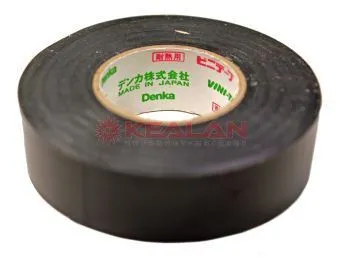 Denka Vini-Tape 248 изоляционная лента термостойкая, черная, ПВХ, до 200°С, 0,15 мм, 19 мм, 20 м.