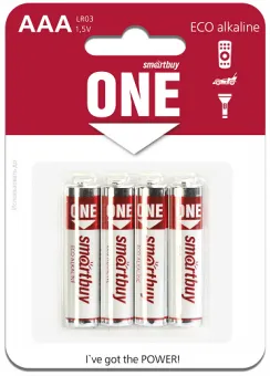 SMARTBUY ONE LR03 BL4 элемент питания, 4 шт.