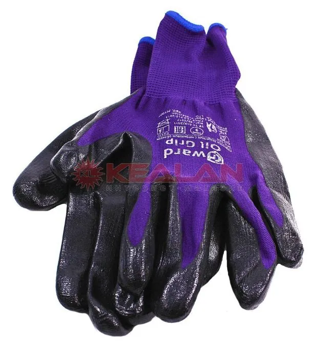 GWARD Oil Grip перчатки нейлоновые со вспененным нитриловым покрытием, размер 10/XL