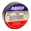 ABRO ET-912-20-BLK-R изолента черная, толщина 0,12 мм, 19 мм, 18,2 м.