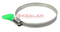 KVP 60-80/9 W2 хомут червячный с ключом, нержавеющая сталь