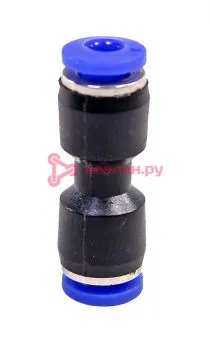 TEC FP-4 фитинг для трубок, прямой, пластиковый, входной размер 4 мм.
