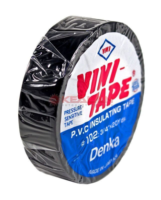 Denka Vini Tape 102 изоляционная лента, черная, 19 мм, 18 м.