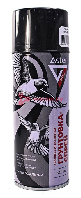 ASTER PRM-BLK грунтовка-спрей, черная