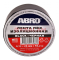 ABRO ET-912-25-20-BLK-RE изолента черная, 25 мм, 18,2 м.
