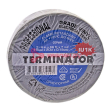 Terminator IU1K grey изолента серая ПВХ, огнеупорная, всепогодная, 0,18 мм, 19 мм, 20 м. Terminator IU1K grey изолента серая ПВХ, огнеупорная, всепогодная, 0,18 мм, 19 мм, 20 м.