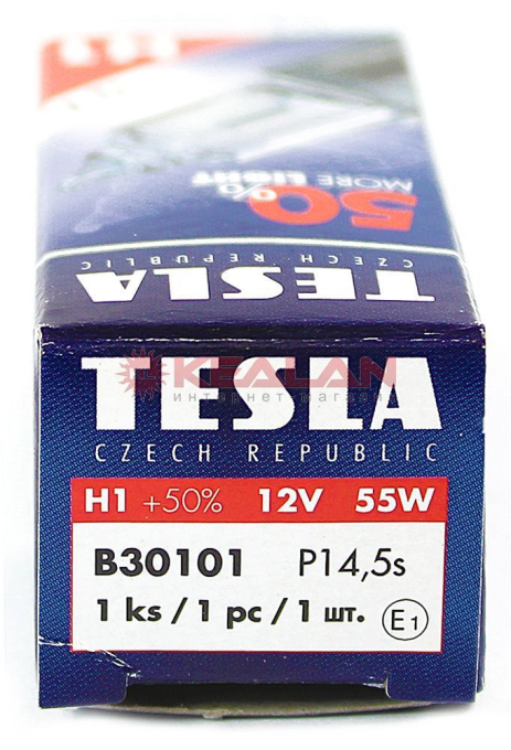 TESLA H1 55W лампа автомобильная галогенная +50% 12V