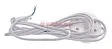 REXANT 11-1145 cетевой шнур с напольным переключателем белый, 2х0,75 мм², 2,5 м.