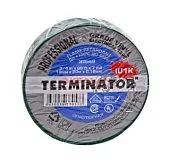 Terminator IU1K green изолента зеленая ПВХ, огнеупорная, всепогодная, 0,17 мм, 19 мм, 20 м.