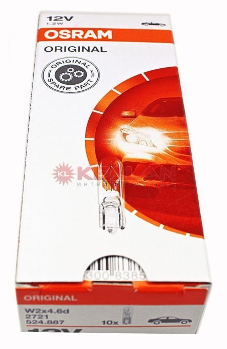 OSRAM 2721 лампа автомобильная, 12V, 1,2W