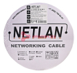 NETLAN кабель U/UTP 4 пары, Кат. 5e (Класс D), 100 МГц, одножильный, BC (чистая медь), внешний, PE д NETLAN кабель U/UTP 4 пары, Кат. 5e (Класс D), 100 МГц, одножильный, BC (чистая медь), внешний, PE д